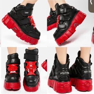 Black and red New Rock sneakers size 40 NWOB